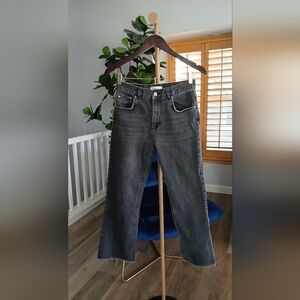 Anine Bing Jeans in Gray/Black. Size 26